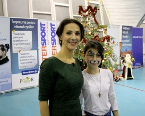 Andreea Raducan si sportiva la lupte libere