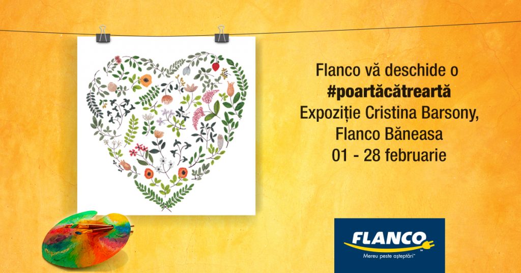 Expozitie Cristina Barsony la Flanco Baneasa_Poarta cate Arta
