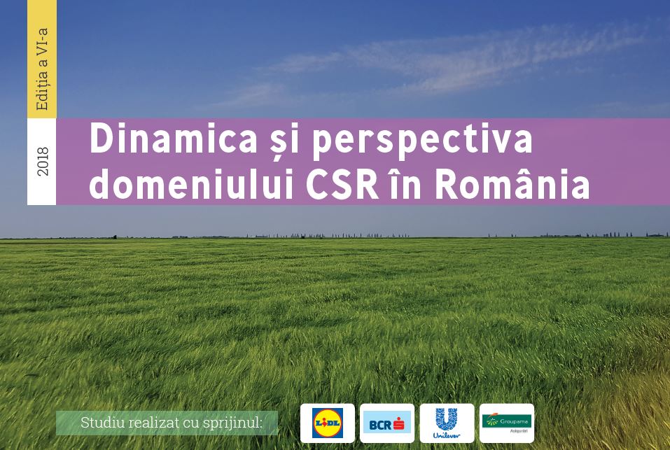 Coperta -Studiul Dinamica si perspectiva Domeniului CSR in Romania 2018